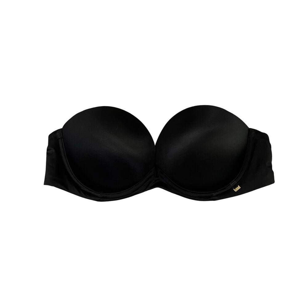 Victoria's Secret Black Seamless Strapless Bra